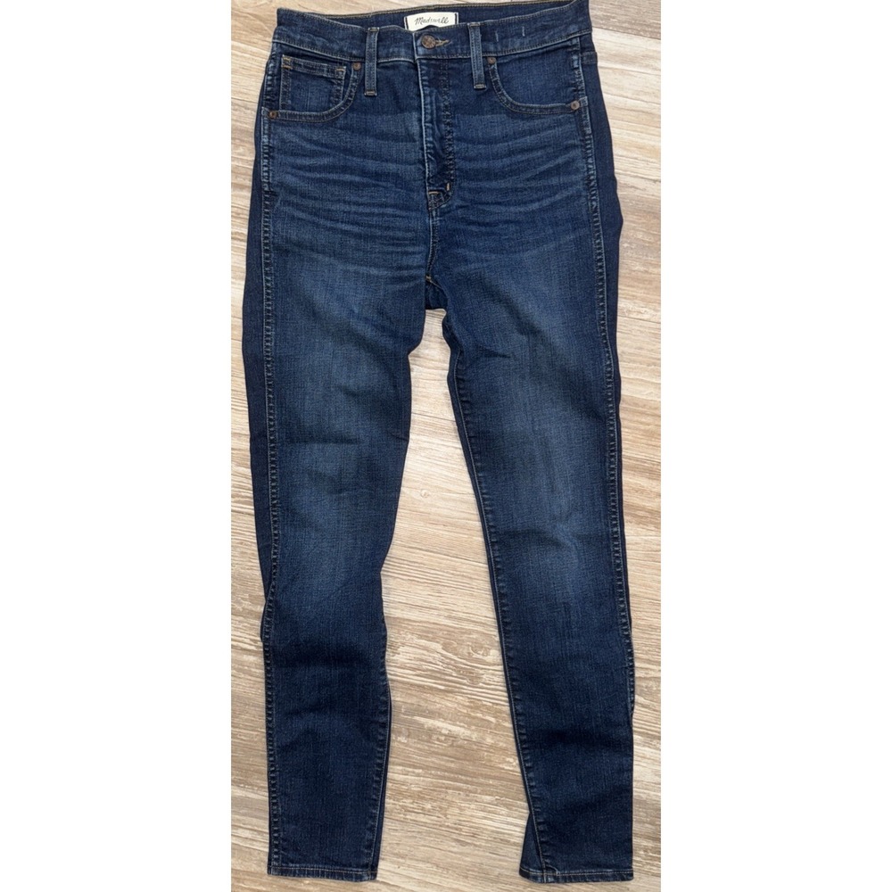 Madewell Jeans Womens 27 Blue 10 Inch High-Rise Skinny Stretch Denim High Waist